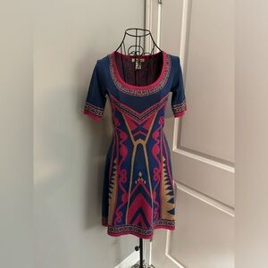 Flying Tomato by Anthropologie Aztec Print Sweater Dress in Size Small